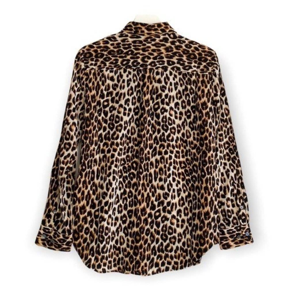 NWT Equipment Slim Signature Silk Shirt in Anima Print, Size M - Picture 2 of 9